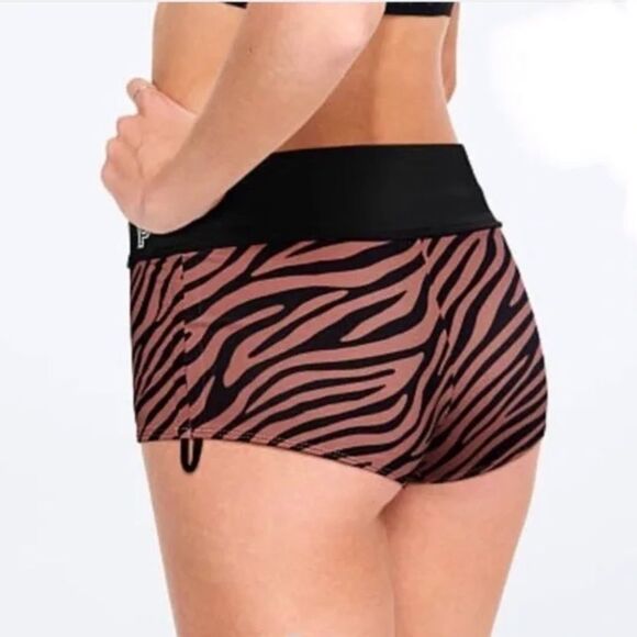 New Victoria Secret Pink Gym To Swim Swimsuit shorts Shortie - Picture 1 of 2